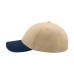 Бейсболка "LIBERTY SANDWICH",6 клиньев,сэндвич,металл.застежка,бежев. с синим,100% хлопок,250г/м2 Бейсболка "LIBERTY SANDWICH",6 клиньев,сэндвич,металл.застежка,бежев. с синим,100% хлопок,250г/м2