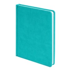 Ежедневник недатированный Bliss, А5, бирюзовый, белый блок, без обреза Ежедневник недатированный Bliss, А5, бирюзовый, белый блок, без обреза