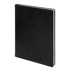 Ежедневник недатированный Bliss, А4, черный, белый блок, без обреза Ежедневник недатированный Bliss, А4, черный, белый блок, без обреза