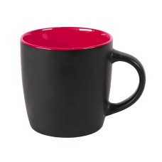 Кружка INTRO, черный с красным, 350 мл, керамика Кружка INTRO, черный с красным, 350 мл, керамика