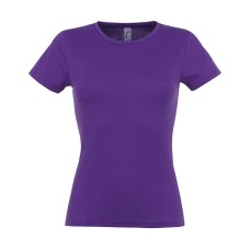 Футболка "Miss", темно-пурпурный_2XL, 100% хлопок, 150 г/м2 Футболка "Miss", темно-пурпурный_2XL, 100% хлопок, 150 г/м2