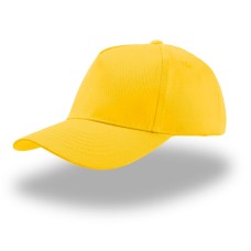 Бейсболка детская "KID START FIVE", 5 клиньев, застежка на липучке, желтый, 100% хлопок, 160 г/м2 Бейсболка детская "KID START FIVE", 5 клиньев, застежка на липучке, желтый, 100% хлопок, 160 г/м2