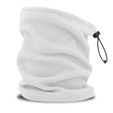 Шарф-бафф HOTTY-S с регулятором шнура, белый, флис, 100% полиэстер, 230 г/м2 Шарф-бафф HOTTY-S с регулятором шнура, белый, флис, 100% полиэстер, 230 г/м2