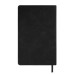 Ежедневник недатированный Muse,черный, формат А5, с декоративной серой полосой, блок в линейку Ежедневник недатированный Muse,черный, формат А5, с декоративной серой полосой, блок в линейку