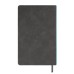 Ежедневник недатированный Muse, темно-серый, А5, с бирюзовой декоративной полосой, блок в линейку Ежедневник недатированный Muse, темно-серый, А5, с бирюзовой декоративной полосой, блок в линейку