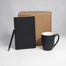 Набор подарочный ARISTOCRATIC: ежедневник, ручка, кружка, черный/серебро
