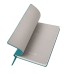 Бизнес-блокнот "Biggy", B5 формат, бирюзовый, серый форзац, мягкая обложка, в клетку Бизнес-блокнот "Biggy", B5 формат, бирюзовый, серый форзац, мягкая обложка, в клетку