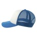 Бейсболка "RAPPER-S", 5 клиньев, пласт. заст, белый/синий,100% переработанный полиэстер, 80 г/м2 Бейсболка "RAPPER-S", 5 клиньев, пласт. заст, белый/синий,100% переработанный полиэстер, 80 г/м2