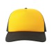 Бейсболка "RAPPER-S", 5 клиньев, пласт. заст, жёлтый/чёрный,100% переработанный полиэстер, 80 г/м2 Бейсболка "RAPPER-S", 5 клиньев, пласт. заст, жёлтый/чёрный,100% переработанный полиэстер, 80 г/м2