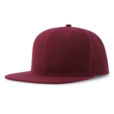 Бейсболка "SNAP BACK-S", 6 клиньев, пластик. застежка, т.красный, 100% перераб. полиэстер, 300 гр/м2
