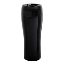 Термокружка вакуумная "Click": стальная, 400 мл, черный Термокружка вакуумная "Click": стальная, 400 мл, черный