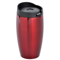 Термокружка дорожная "Dakar", 420 мл, красный, пластик, металл, лазерная гравировка Термокружка дорожная "Dakar", 420 мл, красный, пластик, металл, лазерная гравировка