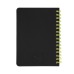 Блокнот на двойной пружине HELIX MINI, 105 х 150 мм, черный с желтым, блок в клетку Блокнот на двойной пружине HELIX MINI, 105 х 150 мм, черный с желтым, блок в клетку