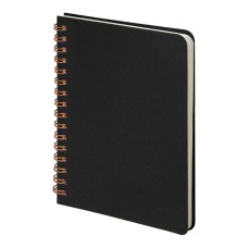 Блокнот на двойной пружине HELIX MINI, 105 х 150 мм, черный с оранжевым, блок в клетку Блокнот на двойной пружине HELIX MINI, 105 х 150 мм, черный с оранжевым, блок в клетку