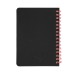 Блокнот на двойной пружине HELIX MINI, 105 х 150 мм, черный с красным, блок в клетку Блокнот на двойной пружине HELIX MINI, 105 х 150 мм, черный с красным, блок в клетку