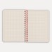 Блокнот на двойной пружине HELIX MINI, 105 х 150 мм, черный с красным, блок в клетку Блокнот на двойной пружине HELIX MINI, 105 х 150 мм, черный с красным, блок в клетку