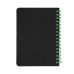 Блокнот на двойной пружине HELIX MINI, 105 х 150 мм, черный с зелёным, блок в клетку Блокнот на двойной пружине HELIX MINI, 105 х 150 мм, черный с зелёным, блок в клетку