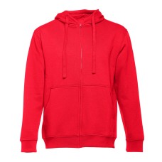 Толстовка мужская с капюшоном на молнии AMSTERDAM, красный, XL, 50% хлопок, 50% полиэстер, 320 г/м2 Толстовка мужская с капюшоном на молнии AMSTERDAM, красный, XL, 50% хлопок, 50% полиэстер, 320 г/м2