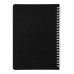 Блокнот на двойной пружине HELIX, 143 х 205 мм, черный с белым, блок в линейку Блокнот на двойной пружине HELIX, 143 х 205 мм, черный с белым, блок в линейку