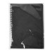 Блокнот на двойной пружине HELIX, 143 х 205 мм, черный с белым, блок в линейку Блокнот на двойной пружине HELIX, 143 х 205 мм, черный с белым, блок в линейку