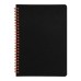 Блокнот на двойной пружине HELIX, 143 х 205 мм, черный с красным, блок в линейку Блокнот на двойной пружине HELIX, 143 х 205 мм, черный с красным, блок в линейку