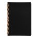 Блокнот на двойной пружине HELIX, 143 х 205 мм, черный с оранжевым, блок в линейку Блокнот на двойной пружине HELIX, 143 х 205 мм, черный с оранжевым, блок в линейку