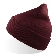 Шапка вязаная двойная Wind-S, бордовый, 100% переработанный полиэстер Шапка вязаная двойная Wind-S, бордовый, 100% переработанный полиэстер