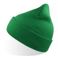 Шапка вязаная двойная Wind-S, зелёный, 100% переработанный полиэстер Шапка вязаная двойная Wind-S, зелёный, 100% переработанный полиэстер