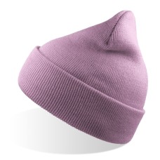 Шапка вязаная двойная Wind-S, сиреневый, 100% переработанный полиэстер Шапка вязаная двойная Wind-S, сиреневый, 100% переработанный полиэстер