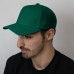 Бейсболка "Boston", 5 клиньев, металлическая застежка, тёмно-зеленый, 100% хлопок,плотность 350 г/м2 Бейсболка "Boston", 5 клиньев, металлическая застежка, тёмно-зеленый, 100% хлопок,плотность 350 г/м2