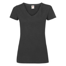 Футболка "Lady-Fit V-Neck T", черный_L, 95% х/б, 5% эластан, 210 г/м2 Футболка "Lady-Fit V-Neck T", черный_L, 95% х/б, 5% эластан, 210 г/м2