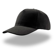 Бейсболка "LIBERTY FIVE", 5 клиньев, застежка на липучке, черный, 100% хлопок, плотность 250 г/м2 Бейсболка "LIBERTY FIVE", 5 клиньев, застежка на липучке, черный, 100% хлопок, плотность 250 г/м2