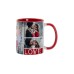Кружка для сублимации, 330 мл, d=82 мм, стандарт А, белая, красная внутри, красная ручка Кружка для сублимации, 330 мл, d=82 мм, стандарт А, белая, красная внутри, красная ручка