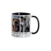 Кружка для сублимации, 330 мл, d=82 мм, стандарт А, белая, черная внутри, черная ручка Кружка для сублимации, 330 мл, d=82 мм, стандарт А, белая, черная внутри, черная ручка