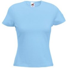 Футболка "Lady-Fit Crew Neck T", небесно-голубой_XL, 95% х/б, 5% эластан, 210 г/м2