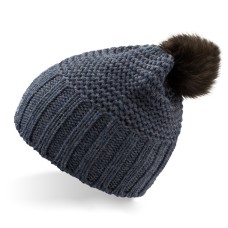 Шапка женская "MONTE", серо-синий, 80% акрил, 15% шерсти, 5% вискоза Шапка женская "MONTE", серо-синий, 80% акрил, 15% шерсти, 5% вискоза