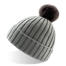 Шапка женская "CHIC, серый, 100% акрил Шапка женская "CHIC, серый, 100% акрил