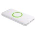 Универсальный аккумулятор с функцией беспроводной зарядки SATURN,белый со светло-зеленым,15х Универсальный аккумулятор с функцией беспроводной зарядки SATURN,белый со светло-зеленым,15х