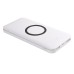 Универсальный аккумулятор с функцией беспроводной зарядки SATURN,белый с черным,15х7,3х1,2см Универсальный аккумулятор с функцией беспроводной зарядки SATURN,белый с черным,15х7,3х1,2см