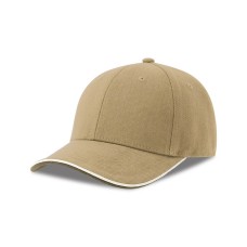 Бейсболка PILOT PIPING SANDWICH-S, 6 клиньев, металл.заст, хаки, 100% хлопок, 355 г/м2 Бейсболка PILOT PIPING SANDWICH-S, 6 клиньев, металл.заст, хаки, 100% хлопок, 355 г/м2