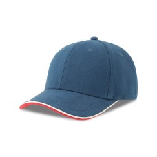 Бейсболка PILOT PIPING SANDWICH-S, 6 клиньев, металл.заст, синий, 100% хлопок, 355 г/м2 Бейсболка PILOT PIPING SANDWICH-S, 6 клиньев, металл.заст, синий, 100% хлопок, 355 г/м2