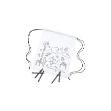 Рюкзак для раскрашивания WIZZY с восковыми мелками (5шт), 25х30см, нетканый материал Рюкзак для раскрашивания WIZZY с восковыми мелками (5шт), 25х30см, нетканый материал