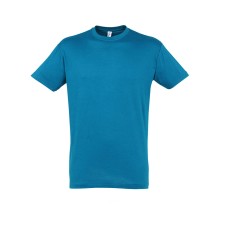 Футболка мужская REGENT, лазурный, 2XL, 100% хлопок, 150 г/м2