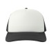 Бейсболка "RAPPER-S", 5 клиньев, пласт. заст, белый/чёрный,100% переработанный полиэстер, 80 г/м2 Бейсболка "RAPPER-S", 5 клиньев, пласт. заст, белый/чёрный,100% переработанный полиэстер, 80 г/м2