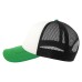 Бейсболка "RAPPER-S", 5 клиньев, пласт. заст, бел/зел/чёрн,100% переработанный полиэстер, 80 г/м2 Бейсболка "RAPPER-S", 5 клиньев, пласт. заст, бел/зел/чёрн,100% переработанный полиэстер, 80 г/м2