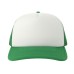 Бейсболка "RAPPER-S", 5 клиньев, пласт. заст, белый/зелёный,100% переработанный полиэстер, 80 г/м2 Бейсболка "RAPPER-S", 5 клиньев, пласт. заст, белый/зелёный,100% переработанный полиэстер, 80 г/м2