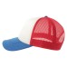 Бейсболка "RAPPER-S", 5 клиньев, пласт. заст, бел/красн/синий,100% переработанный полиэстер, 80 г/м2 Бейсболка "RAPPER-S", 5 клиньев, пласт. заст, бел/красн/синий,100% переработанный полиэстер, 80 г/м2