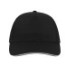 Бейсболка "START FIVE SANDWICH", 5 клиньев, застежка на липучке, черный, 100% хлопок,160 г/м2 Бейсболка "START FIVE SANDWICH", 5 клиньев, застежка на липучке, черный, 100% хлопок,160 г/м2