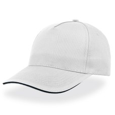 Бейсболка "START FIVE SANDWICH", 5 клиньев, застежка на липучке, белый, 100% хлопок, 160 г/м2 Бейсболка "START FIVE SANDWICH", 5 клиньев, застежка на липучке, белый, 100% хлопок, 160 г/м2