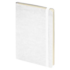 Ежедневник недатированный Boomer, А5, белый, кремовый блок в линейку, без обреза Ежедневник недатированный Boomer, А5, белый, кремовый блок в линейку, без обреза